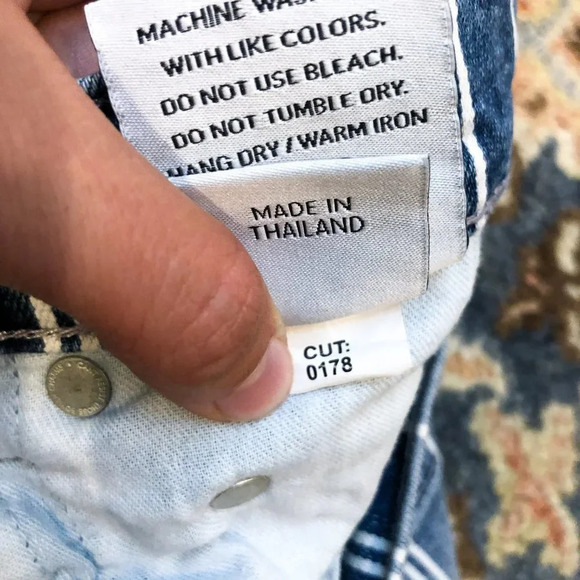 Boyish Stanley Striped Straight Leg Denim Jeans 26 - Picture 13 of 14